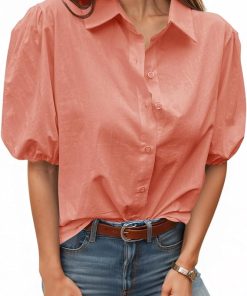 Collared Dressy Casual Blouse CH8