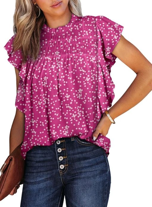 Crewneck Floral Print Shirt CH4