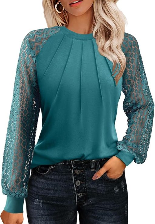 Fashion Lace Long Sleeve Top CH27