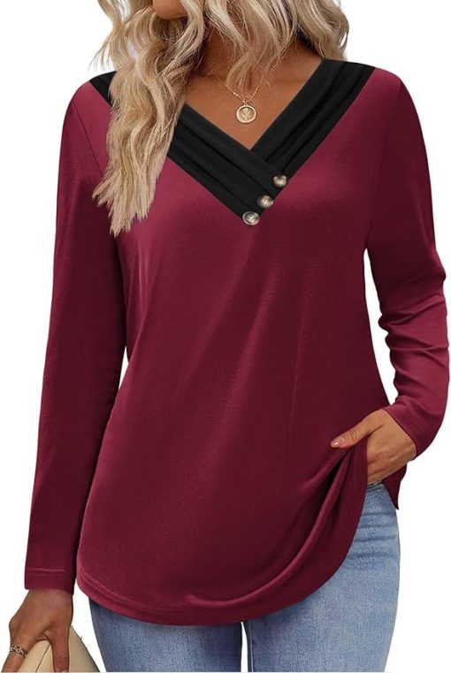 Fashion V Neck Shirt CH21