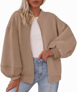 Oversized Zip Up Jacket CH38