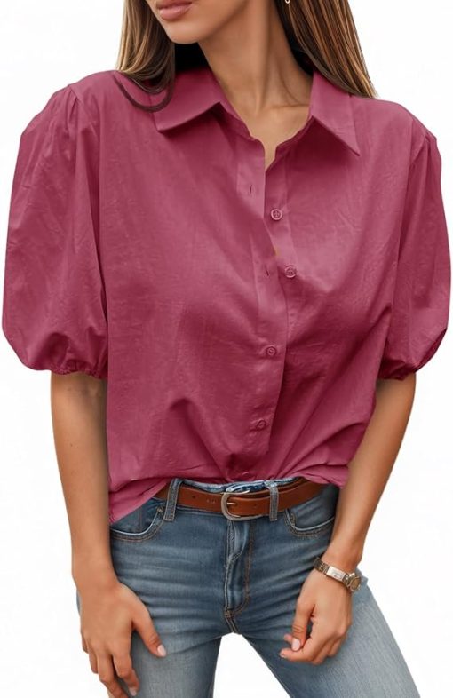 Short Puff Sleeve Shirt CH10