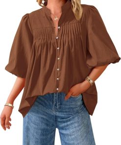 Summer Short Lantern Sleeve Top CH14