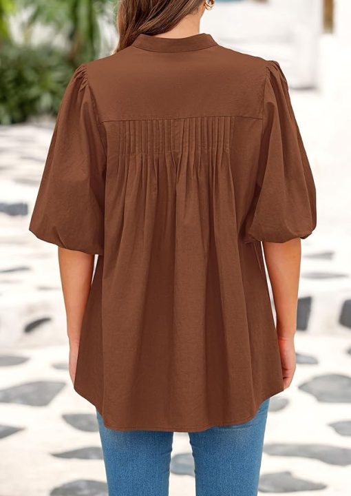Summer Short Lantern Sleeve Top CH14 - Image 2