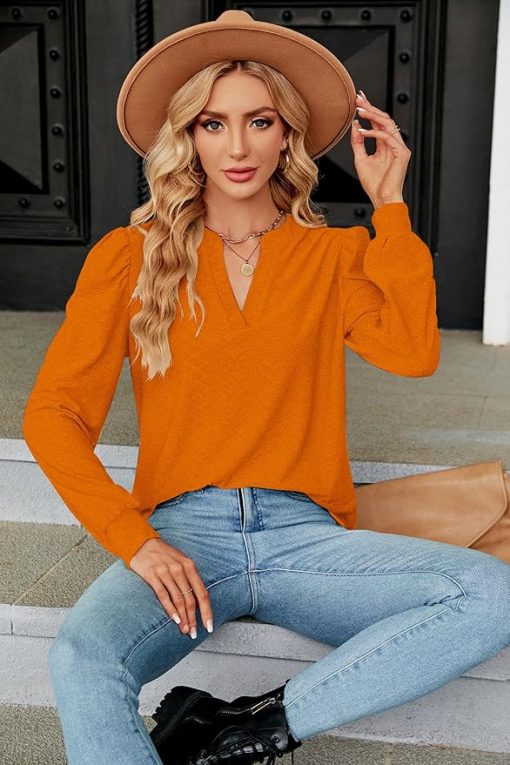 Women's Trendy Tunic V Neck Top CH26 - Image 2