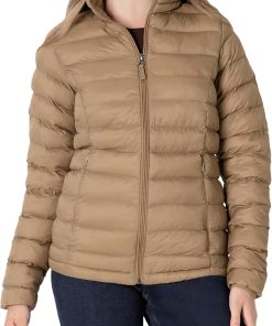 Women's Brown Puffer Jacket CH34