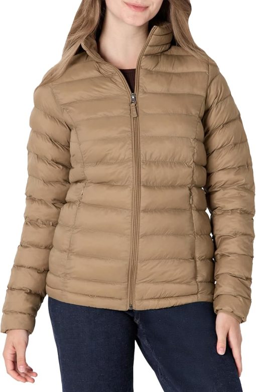 Women's Brown Puffer Jacket CH34