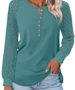 Women's Lace Long Sleeve Top CH31