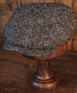 Eight Piece Classic Vintage Brown Wool Newsboy Cap