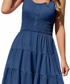 Elastic Waist Mini Sun Dress CH2