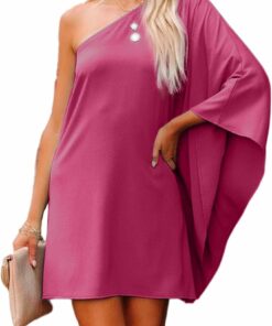 Sleeve One Shoulder Party Dress CH28