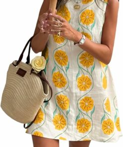 Summer Sleeveless Floral Dress CH19