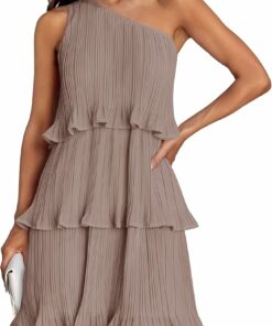 Trendy Layered Flowy A Line Dress CH32