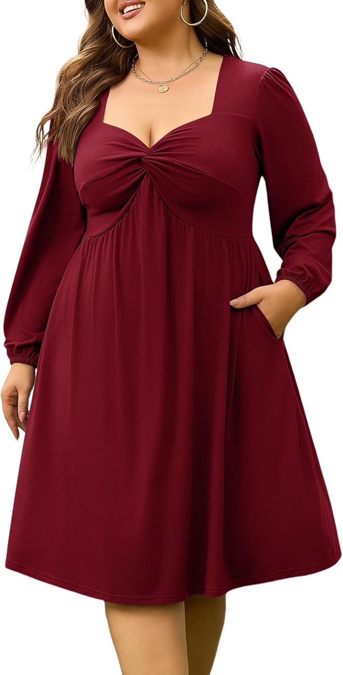 Twist Knot Front Party Dress CH22