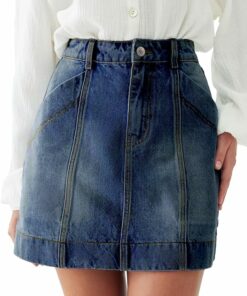 Vintage Deep Blue Mini Skirt CH92