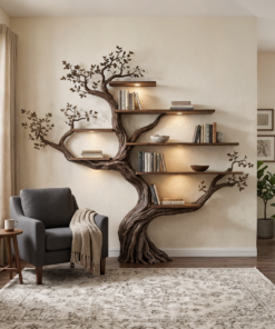 Modern Organic Tree Bookshelf