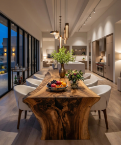 Modern Live Edge Dining Table For Dining Room