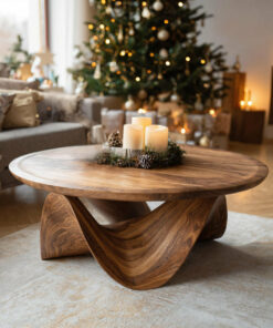 Sculptural Round Coffee Table