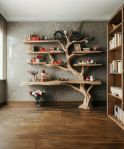 Tree Branch Shelf Xmas Driftwood Bookshelf Christmas Decor