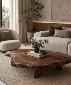 Live Edge Coffee Table For Statement Luxury Home