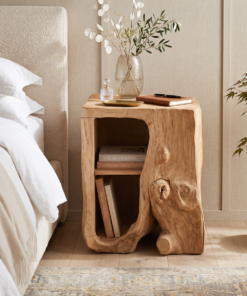Farmhouse Live Edge Nightstand Bedroom Furniture Design