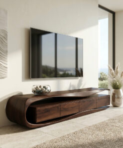 Modern Organic TV Console For Living Room Interior