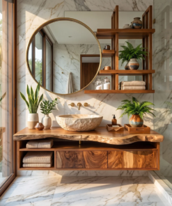 Handcrafted Floating Vanity For Elegant Bathroom