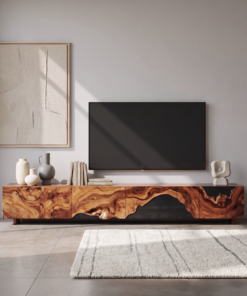 Mid Century TV Console For Stylish Living Room