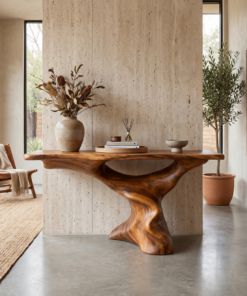 Mid Century Modern Console Table For Living Room