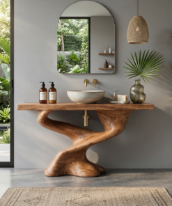 Handcrafted Solid Vanity For Unique Bathroom Design