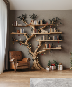 Tree Floating Bookshelf Driftwood Shelf