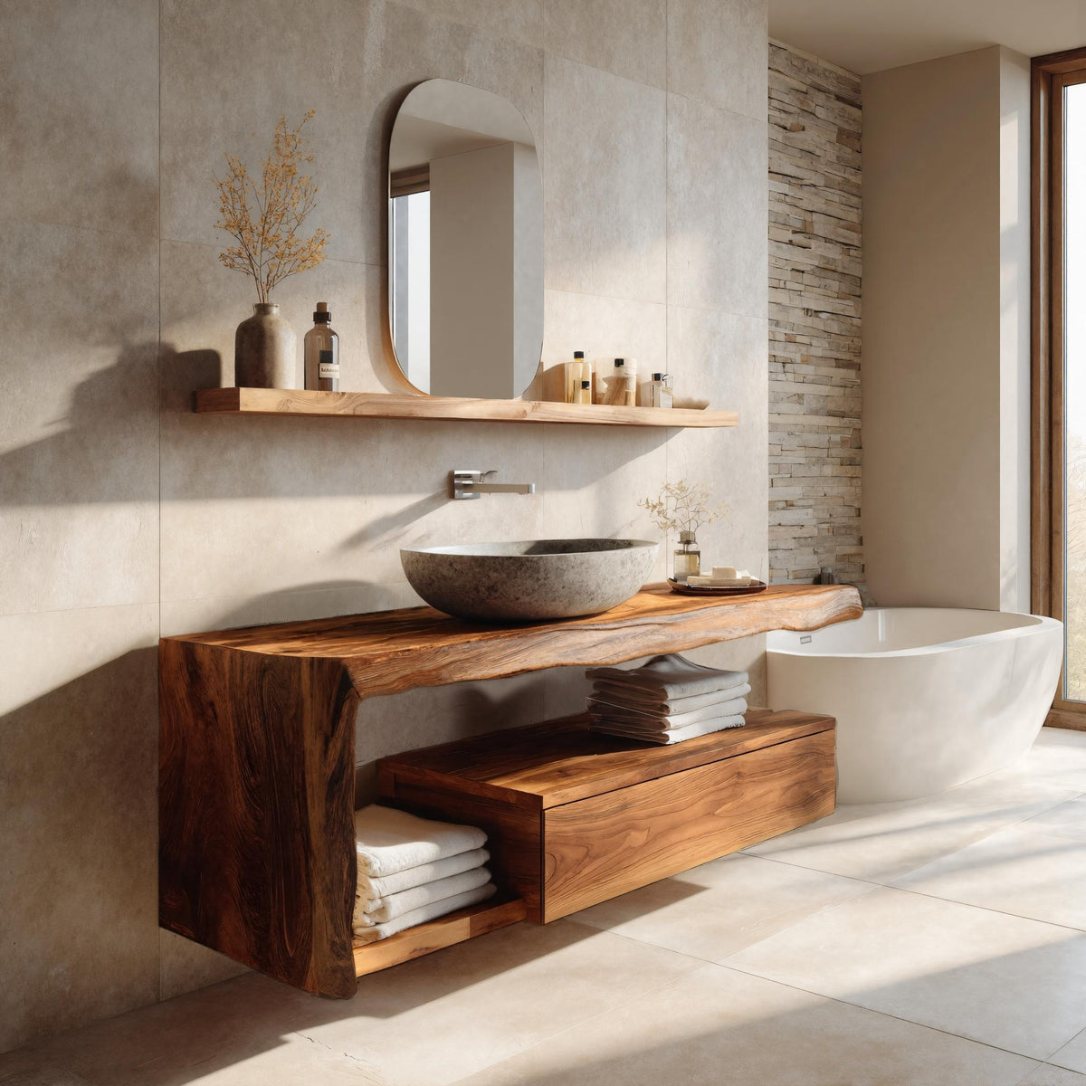 Modern Floating Bathroom Vanity For Spa - Image 2