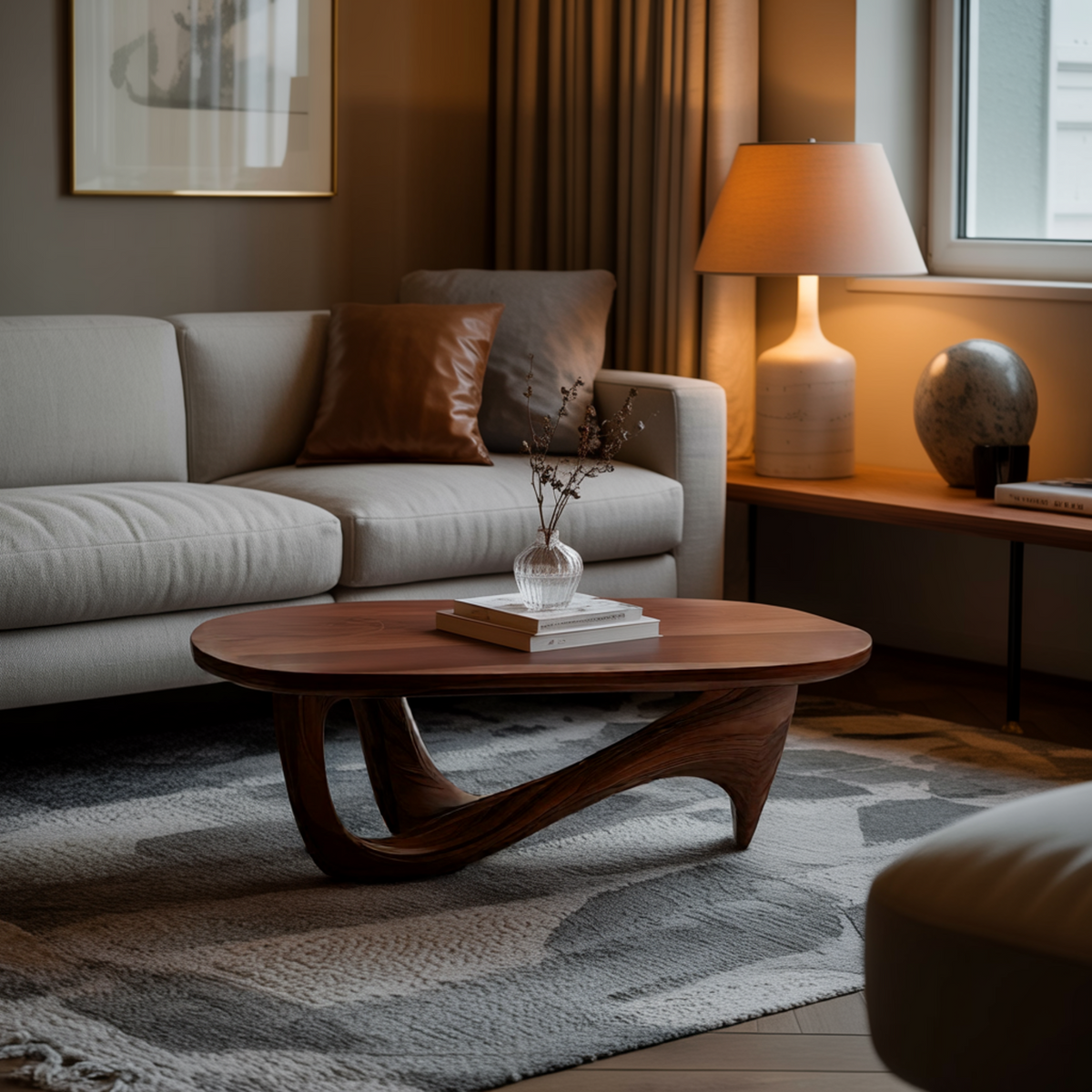 Aurelin Flow Organic Modern Coffee Table - Image 4