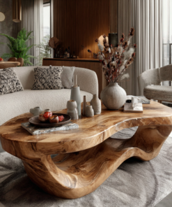 Calven Drift Solid Wood Coffee Table