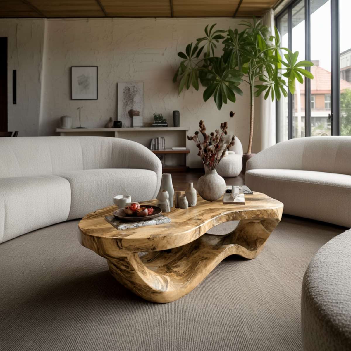 Calven Drift Solid Wood Coffee Table - Image 2