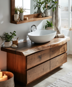 Elarion Ridge Solid Wood Freestanding Bathroom Vanity With Drawers