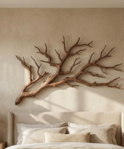 Rustic Tree Branch Wooden Wall Decor For Bedroom Headboard Wall Art