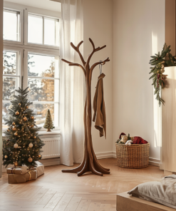 Rustic Tree Branch Coat Rack