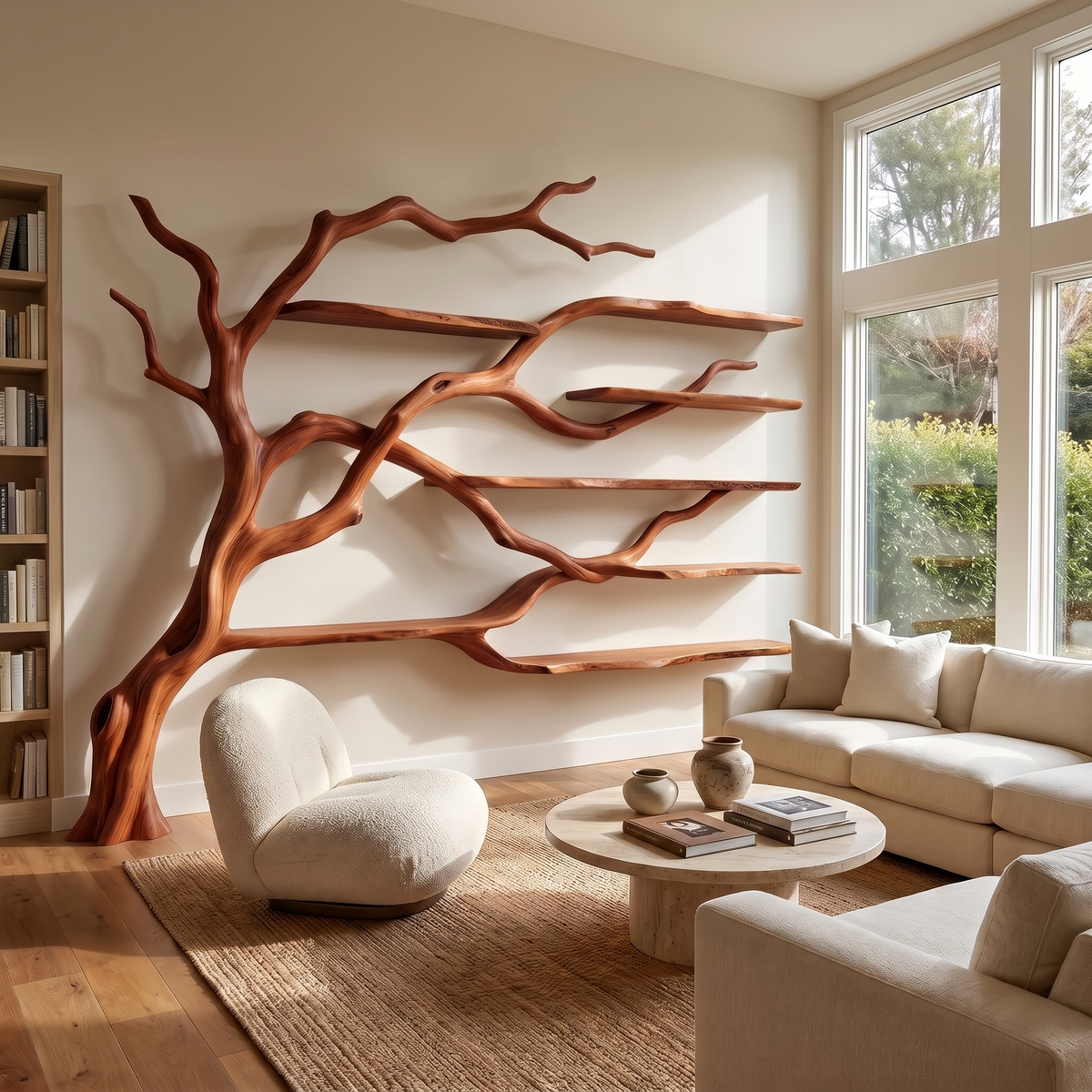 Branchmere Handcrafted Solid Wood Tree Bookshelf - Image 4