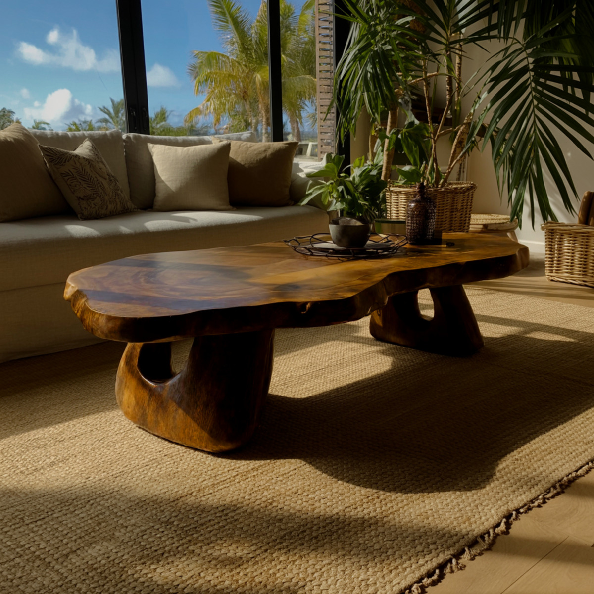 Tropika Sculpted Live Edge Coffee Table - Image 2