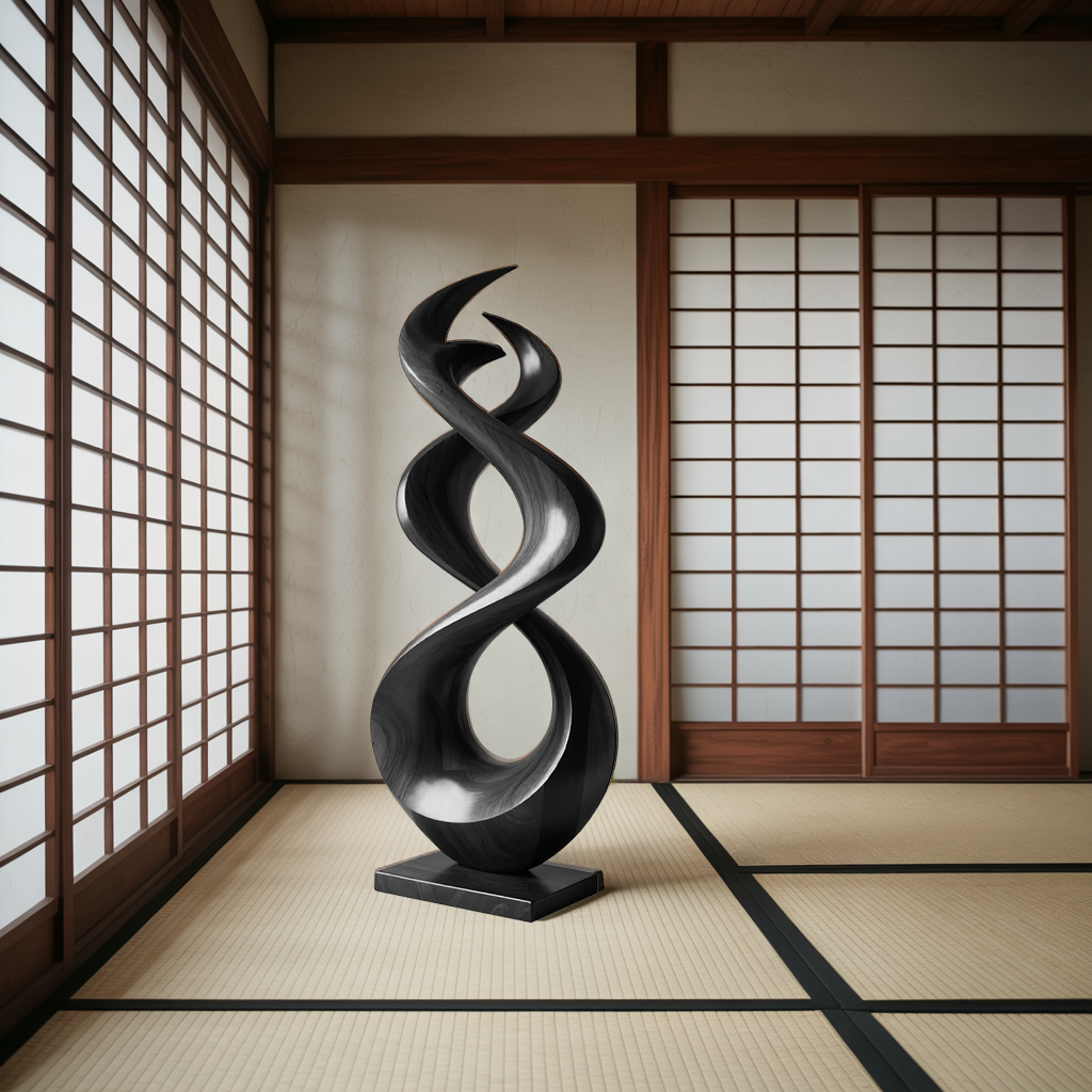 Rustic Abstract Sculpture For Outdoor Garden - Image 4