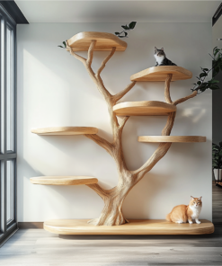 Rustic Cat Tree Natural Wood Cat Furniture Handmade Gift Cat