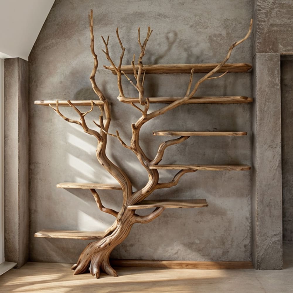 Tree Bookshelf Driftwood Branch Floating Bookshelf - Image 2