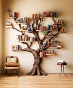Tree Branch Floating Bookshelf Decor