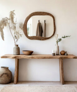 Reclaimed Wood Entryway Table Decor