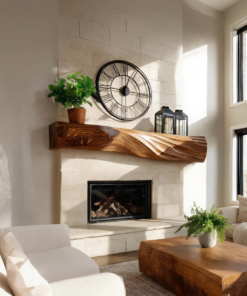 Modern Wooden Fireplace Mantel For Cozy Home Interior