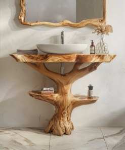 Handcrafted Wood Vanity Bathroom