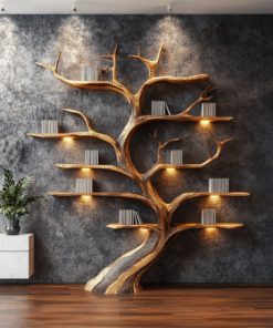 Tree Branch Shelf Driftwood Solid Wood Rustic Art Gift