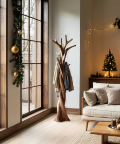 Rustic Twisted Tree Branch Coat Rack