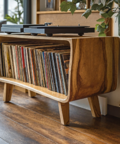 Elegant Record Player Stand For Living Room